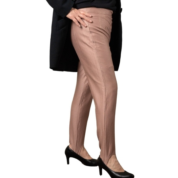 Nick Osborne High Waisted Stirrup Pants Size 6 Pink Balletcore Coquette Fairy - Picture 2 of 8